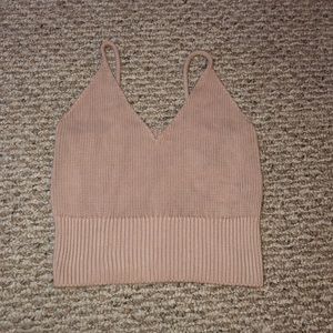 Knit crop top